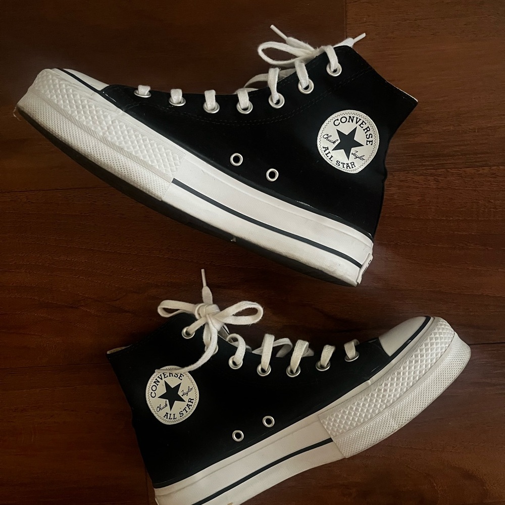Converse Black and White High-Top Sneakers
